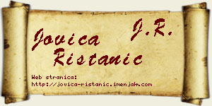 Jovica Ristanić vizit kartica